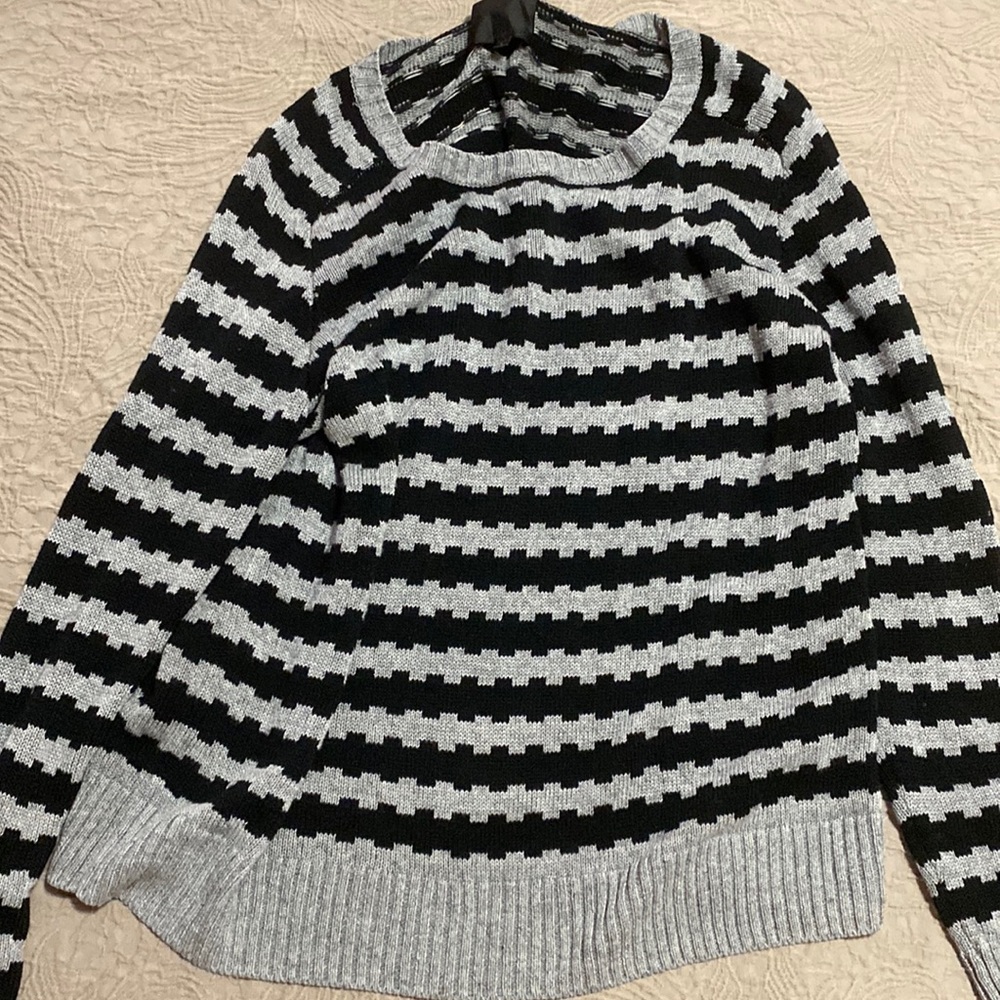 Black and grey sweater